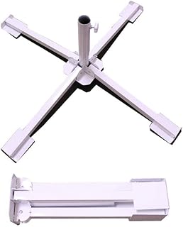 circulor Sonnenschirmständer Befüllbar, Sonnenschirm Basis Faltkreuz Regenschirm Außenschirm Fester Regenschirm Sitzend Tragbar Vierbeinig Faltbar