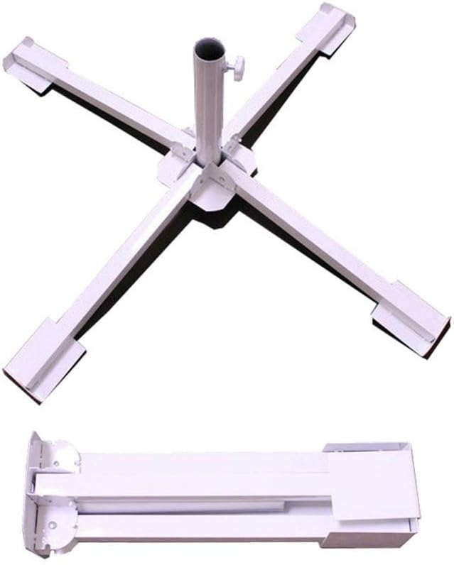 circulor Sonnenschirmständer Befüllbar, Sonnenschirm Basis Faltkreuz Regenschirm Außenschirm Fester Regenschirm Sitzend Tragbar Vierbeinig Faltbar