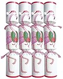 Entertaining with Caspari Christmas Flamingo Celebration Crackers, 10-Inch, Box of 8