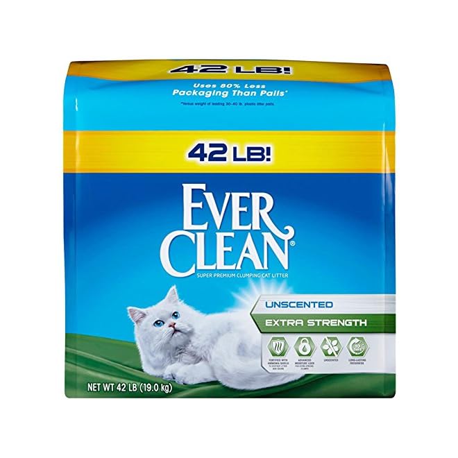 Ever Clean Extra Strength Cat Litter, Unscented, 42 Pound Bag Cat my love