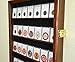 42 Collector NGC PCGS ICG Coin Slab Display Case Cabinet Holder Rack – Lockable, Black