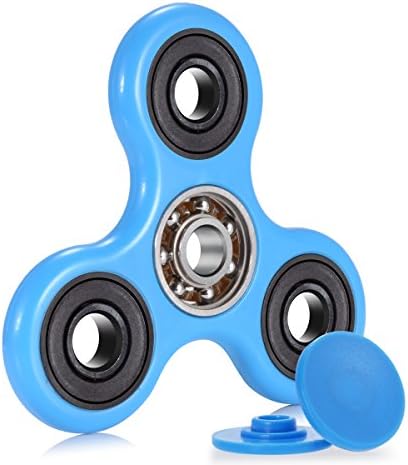 Beatife Fidgeteer Fidget Spinner EDC Toy Stress Reducer, 360 Degree Rotation Tri-Spinner Hand Toy Kit Perfect for Relieving ADHD Anxiety Boredom Spinso Autism Adult Children Hand Killing Time-Blue