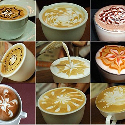Guardians Stailless Steel High-end Coffee Art Pens set of 8, Home Espresso Tool Cafe Latte Art Pen - Thumbnail 6
