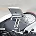 Metal Bike Phone Mount Universal Bicycle/Motorcycle Cell Phone Holder Smartphone Cradle Clamp 360° Rotatable for iPhone X/8/7/7+/6/6+/6S/6S, Samsung Galaxy Note 3/4/5,Nexus,LG & MI Phone