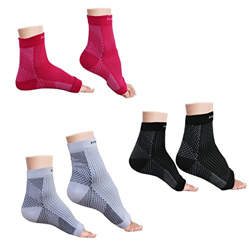 Plantar fasciitis foot compression sleeve (pack of 3 pairs) - ank…