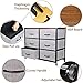 KINWELL Extra Wide Fabric Clothing Storage Drawers Dresser Organizer Unit With Sturdy Steel Frame, Wooden Tabletop, Easy Pull Fabric Bins For Living Room, Bedroom, Hallway, Entryway-6Drawers