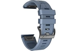 ANCOOL for Garmin Fenix 5X/7X/6X Watch Band Quickfit 26mm Watch Bands Compatible with Fenix 6X Pro/5X Plus/7X Pro/8 51mm(Slate)