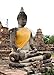Bellaa Buddha Statue Zen Home Decor 8 inch Mindfulness Meditation Sculpture Peace Harmony Dhyana Mudra Sitting Blessing Black and Silver Altar Figurine