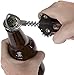 Nana's Kitchen Corkscrew Wine Opener - All-in-One Wing Corkscrew and Bottle Opener - Manual Black Wing Cork Screw Remover for Red, White and All Wine.