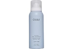 OUAI Super Travel Size Dry Shampoo - Volumizing Dry Shampoo - Absorbs Oil, Dirt & Sweat - Blends Seamlessly into Hair with Zero Residue & Enriched with a Long-Lasting Scent - Cape Town (2 oz)
