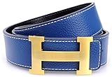 TA Mens H-Frame Buckle Leather Belt