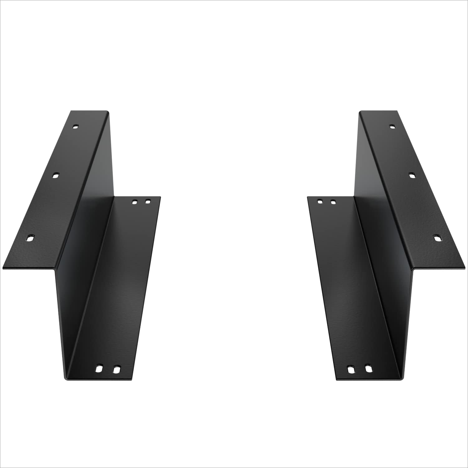 ACROPAQ Mounting Bracket for Cash Drawer, Under-Mounted, 2 x Rails, for 33 cm Cash Drawer, Easy Assembly, Robust Steel Mounting Rail, Bracket, Cash Drawer, 09024-33 cm, Black