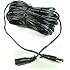 Hanvex HDCQ50 50ft 2.1mm x 5.5mm DC Plug Extension Cable for 12V Power Adapter and more, 20AWG Cord for CCTV, LED