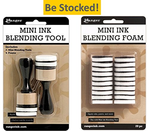 Mini Ink Blending Tool-1 Round (Mini Ink Blending Tool With Replacement Foams)
