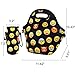 Violet Mist Neoprene Lunch Tote Bag Set Insulated Reusable Waterproof |Lunch Bag+ Bottle Holder+Shoulder Strap| School Picnic Lunchbox Container Organizer For Men, Women, Adults, Kids (Emoji Set)