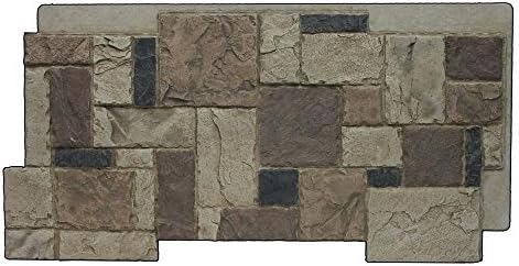 Superior Building Supplies Rustic Lodge 24-3/4 in. x 48-3/4 in. x 1-1/4 in. Faux Windsor Stone Panel