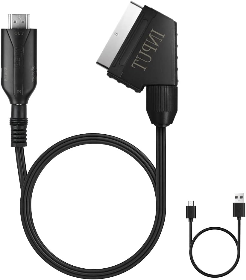 AXFEE SCART to HDMI Converter All-in-One Video Audio Adapter 720p/1080p