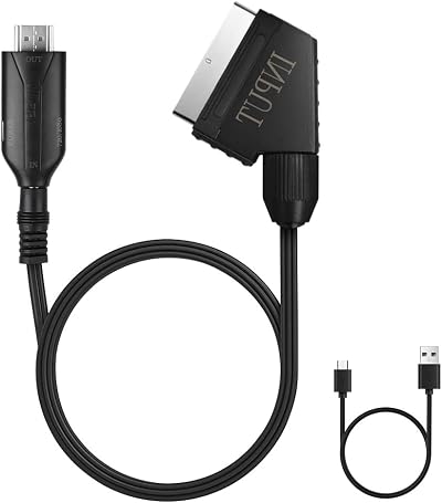 AXFEE SCART to HDMI Converter All-in-One Video Audio Adapter 720p/1080p
