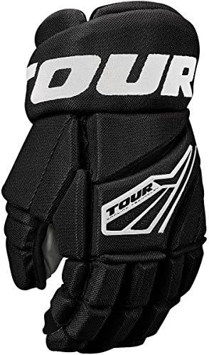 Tour Hockey Code 3 Inline Hockey Gloves Size: 14 Inch Black/White