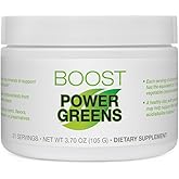 BODi Power Greens Boost - for Women & Men - Superfood Supplement with Phytonutrients from Spinach, Chlorella, Cucumber, Kale, Celery & Matcha - No Artificial Colors or Flavors, 21 Servings