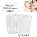 Muslin Burp Cloths Made from 100% Cotton,Saliva Towel,Multi-Use Soft Burp Cloths Boys/Girls - Excellent Shower Gift,White Set, 5 Pack, Large 20