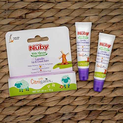 Dr. Talbot's Lanolin Lip & Cheek Balm for Baby by Nuby, Naturally