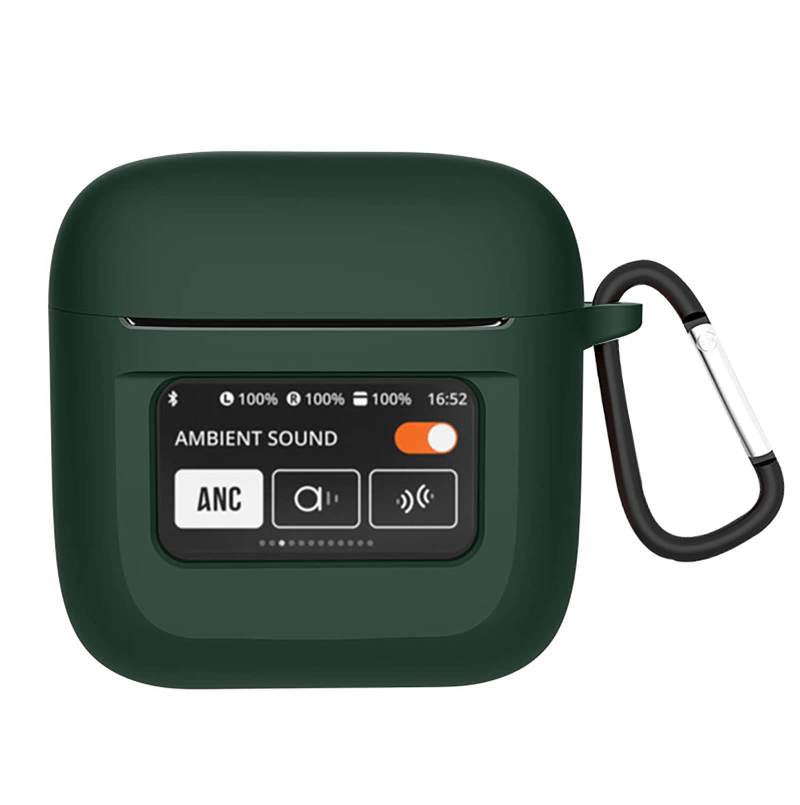 GIOPUEY Cilicone Case Compatible with JBL Tour Pro 2, Ultra-thin soft Cover, Slim-Fit,Anti-Fall,Not Easy to Dirty - ArmyGreen