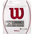 WILSON Synthetic Gut Power Tennis String - Set and 200m Reel, 16 and 17 Gauge