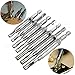 7 Pc High Speed Steel HSS Drill Bit Set Self Centering Hinge Door Cabinet in Wood Case Sizes 5/64 to 1/4