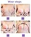 Self-adhesive Bra Cups,Strapless Bra, Invisible,Reusable,Backless Push-up Bra (C Cup-Double Thickness)