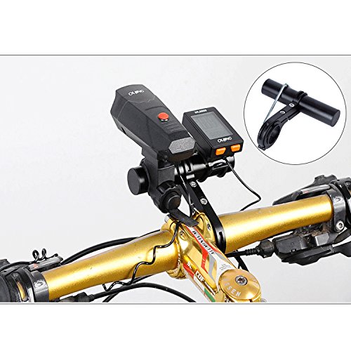 Hakkin Bicycl Extension Cycling Lightweight Carbon Fiber Bicycle Speedometer Phone Holder Mount,31.8MM with Aluminum Alloy Bracket Fits on to Your Bike Handle Bars to Add Extra Storage Space for Bike