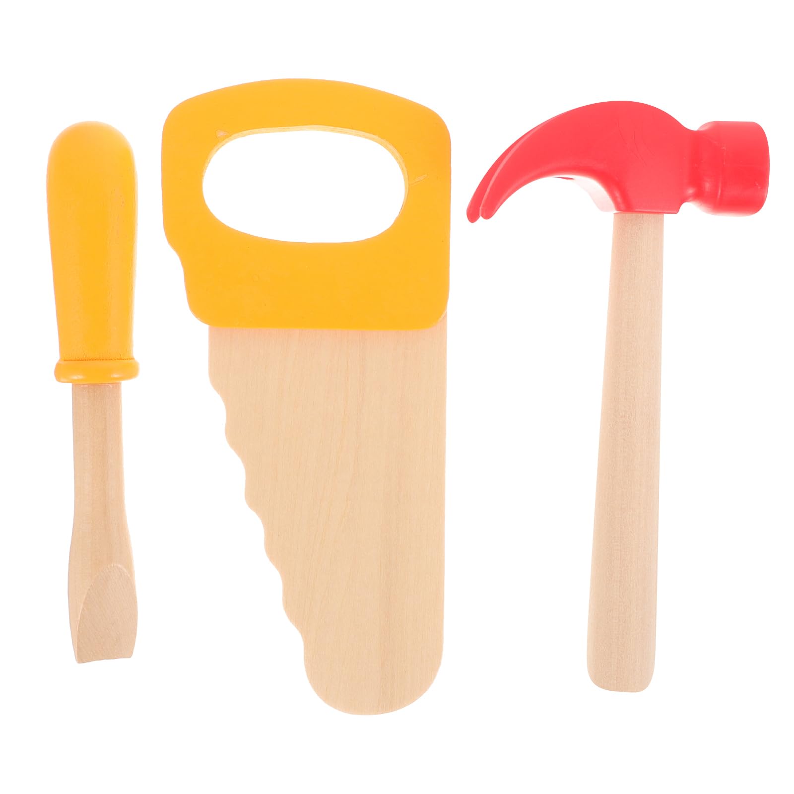 Photo 1 of jojofuny 1 Set Wooden Hammer Toy, Simulation Pretend Play Tool Toys, Simulation Hammers Maintenance Tools for School Educational Play Games, Birthday Party Supplies