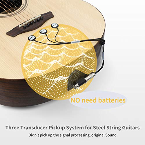 Donner Acoustic Guitar Pickup, DSS3 Guitar Pickups Sound Seeker Pure