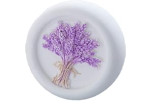 Grainrain Lavender Flower Silicone Soap Bar Mold DIY Homemade Vehicle Ornament Candle Resin Mold (14388)