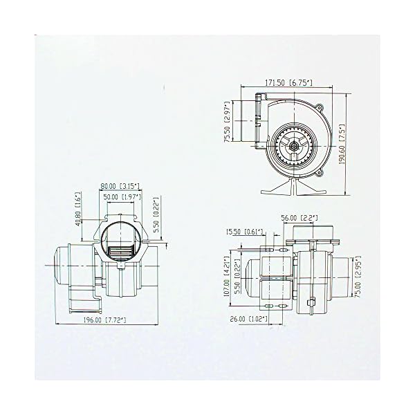 Marine-Air-Blower-Boat-Bilge-Flange-Mount-Heads-Galleys-Ventilation-Fan-12V