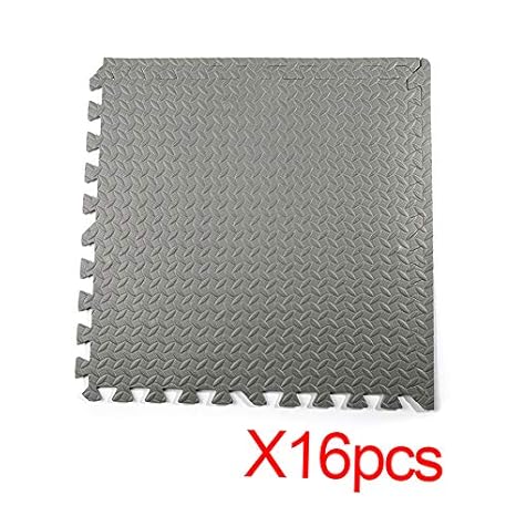 Newgreenca 16 StÃ¼ck Eva-bestÃ¤ndige und verriegelte Schaummatten, Garagenmatten