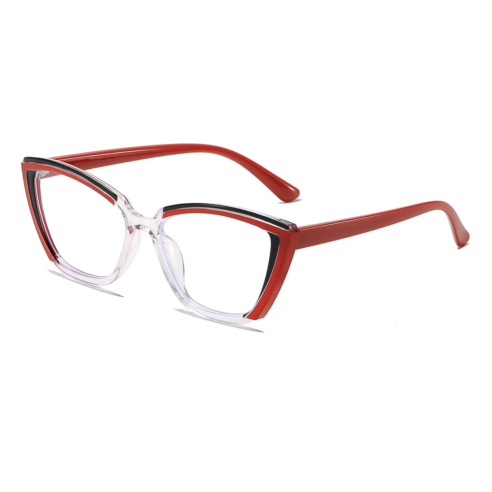 LJCZKA Blue Light Blocking Glasses Unisex Fashion Cat Eye Style Anti Blue Light Glasses Computer Eyeglasses with Anti Fatigue and Eyestrain