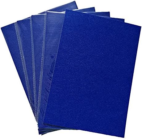 Ranavy Self Adhesive Felt Sheet Pack Size A4 11.6"8.26" (Blue 5 pcs)