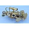 Nautical-Marine-Brass-Desktop-Sextant-With-Wooden-Box-Maritime-Kelvin-James-White-Ltd-Glasgow-1875