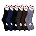 6 Pairs of Super Soft Non-Skid or No Non-Skid Fuzzy Slipper Socks