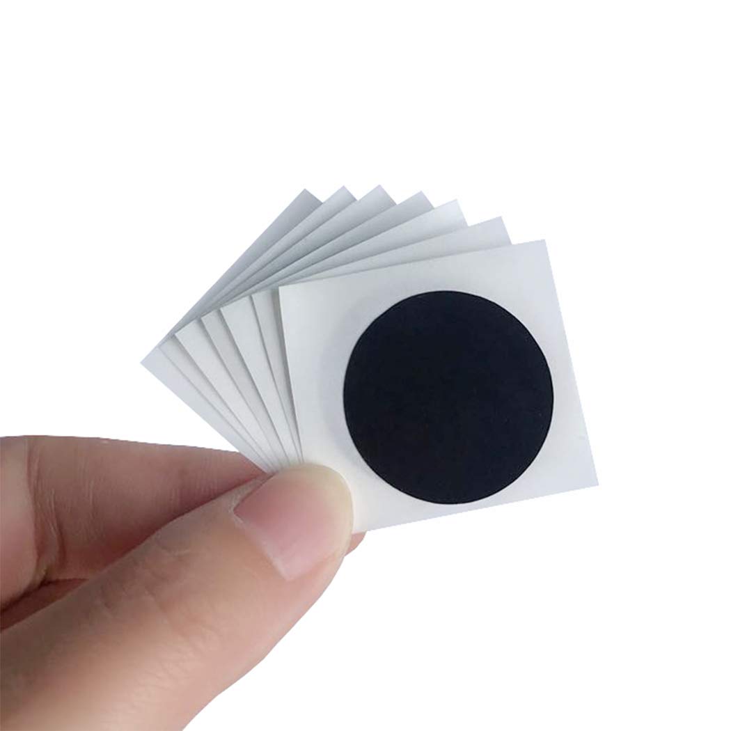 55 X NFC Tags NTAG215 NFC Stickers Black, Blank NFC 215 Tag Round 25mm(1 inch) with 504 Bytes 13.56MHz NFC Chip Programmable, Compatible with TagMo for All NFC-Enabled Phones & Devices