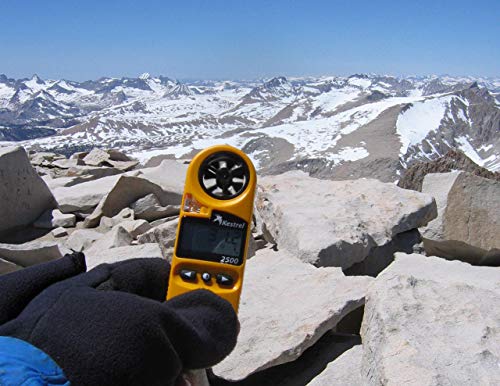 Kestrel 2500 Pocket Weather Meter, Orange - Thumbnail 4