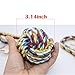 Rope Chew Toys for Dogs,Lonni 2 Packs Interactive Pet Chew Toys,Dog Knot Rope Tug Balls with Handle for Aggressive Chewers Teeth Cleanning Playing(Medium Large Dogs,Random Color)