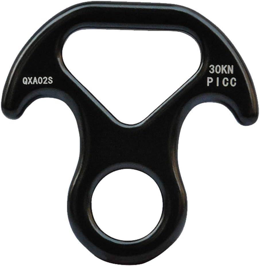 AOKWIT 30KN Rescue Figure, 8 Descender Large Bent-Ear Belaying and Rappelling Gear Belay Device Climbing for Rock Climbing Peak Rescue Aluminum-Magnesium Alloy (Black) : Sports & Outdoors