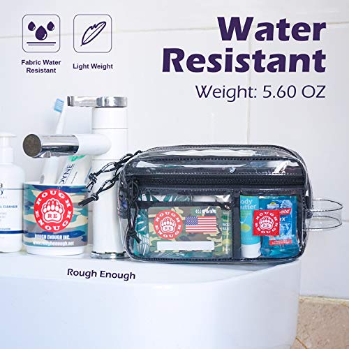 ROUGH ENOUGH TSA Approved Clear Toiletry Bag - Travel Organizer Pouch For Liquids, Makeup & Essentials - View #6