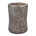 Creative Home Natural Charcoal Marble Curvy Collection Tumbler Toothbrush Holder, Bathroom Countertop Organizer, 3-1/4