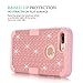 iPhone 7 Plus Case, Case for iPhone 8 Plus, Diamond Studded Bling Rhinestone Hybrid Heavy Duty Dual Layer Armor Full-Body Protective Cover for Apple iPhone 7 Plus, iPhone 8 Plus