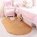 LOCHAS Ultra Soft Children Room Mat Morden Shaggy Area Rugs Home Decor, 2.62 Feet X 5.24 Feet (Khaki)