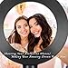 DCLYSI 6.3” LED Selfie Ring Light with Tripod Stand for YouTube Video Shooting and Makeup,Mini LED Camera Light with Cell Phone Holder Desktop Lamp with 3 Light Modes & 11 Brightness Level