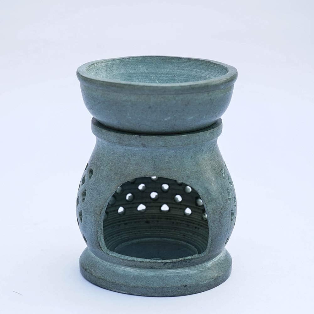 Indus Lifespace Handmade Soapstone Tealight Essential Oil Burner - Image 4
